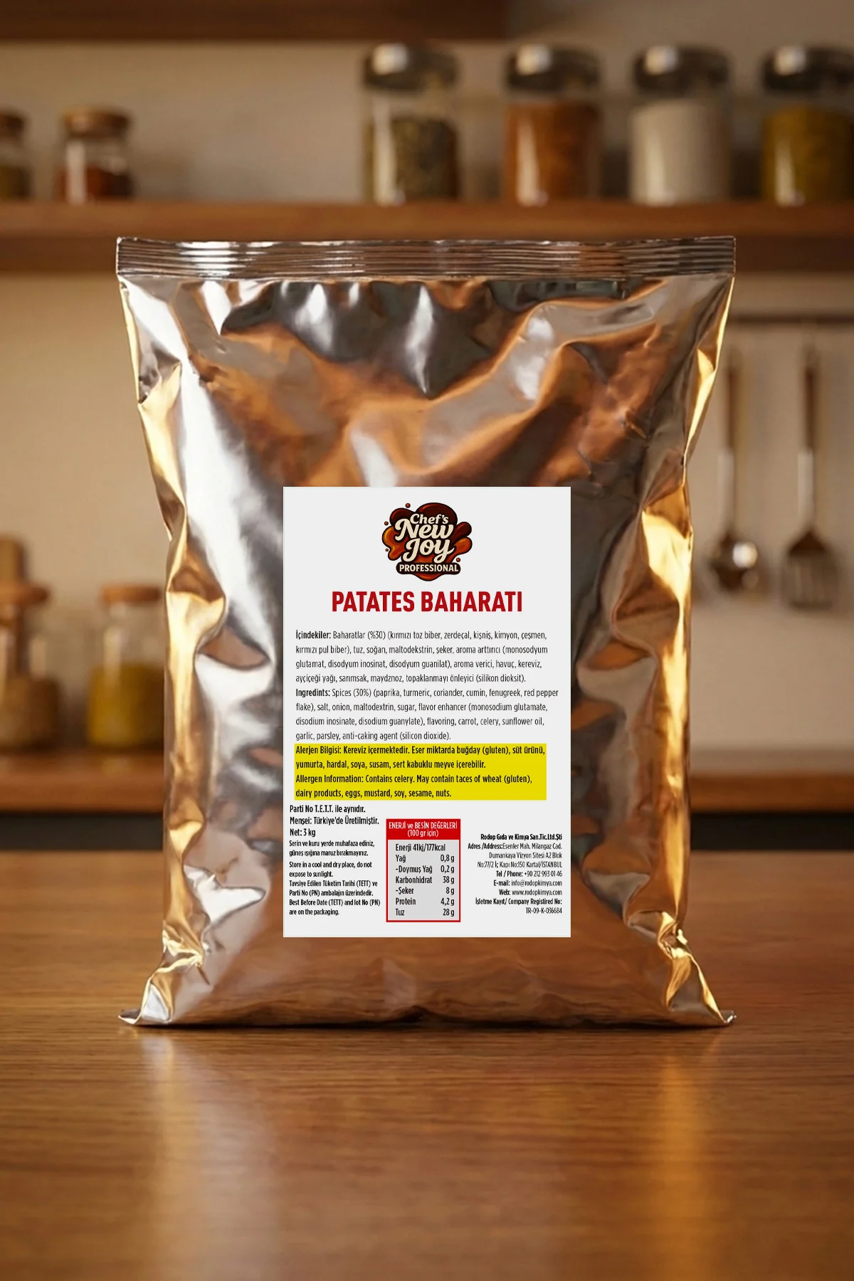 Patates Baharatı 3000 G x 6 Adet - 1 Koli (Koli Bazlı Avantaj Paketi) görsel 3