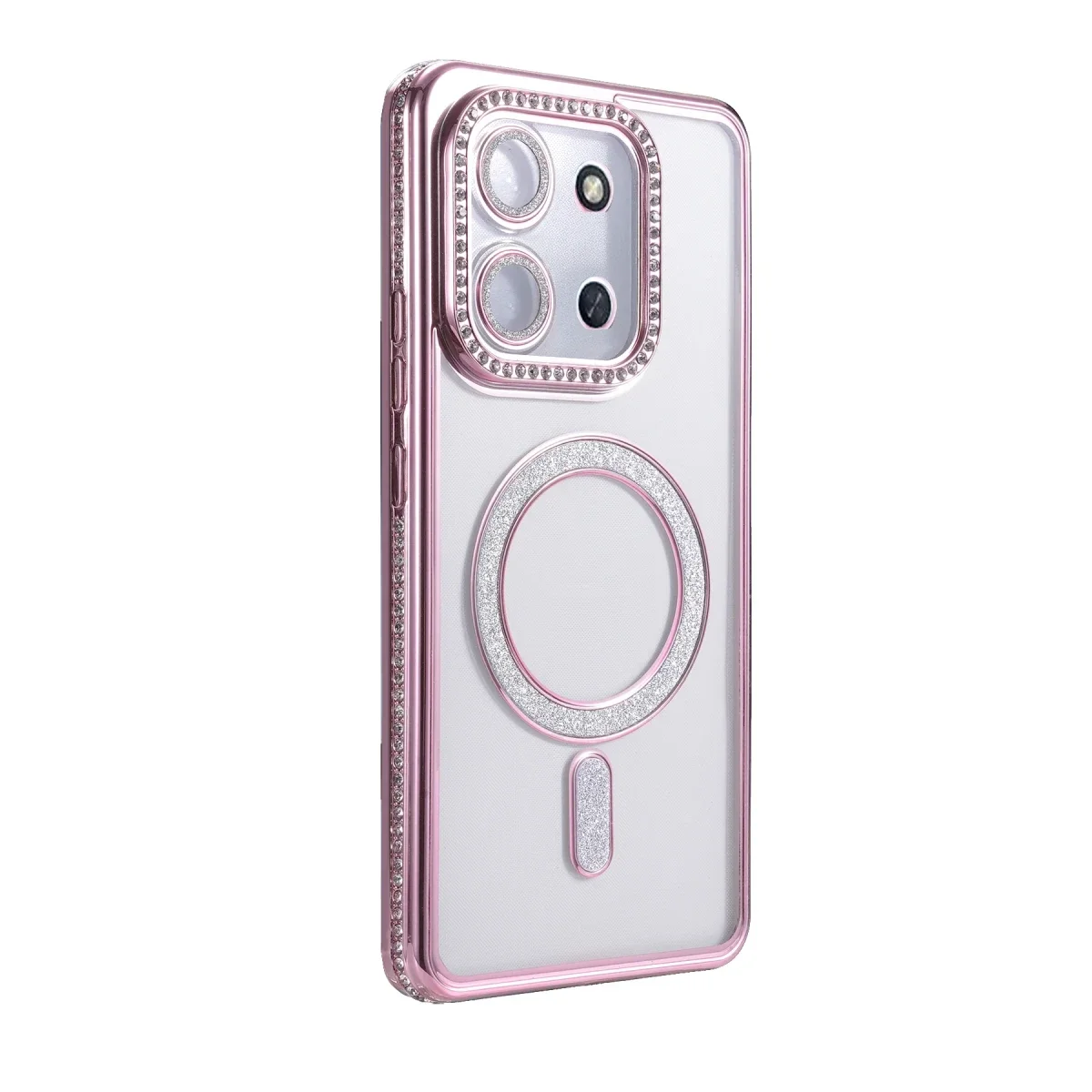 Xiaomi Redmi 15C 4G Joke Simli Magneticsafe Kılıf - Pembe görsel 3