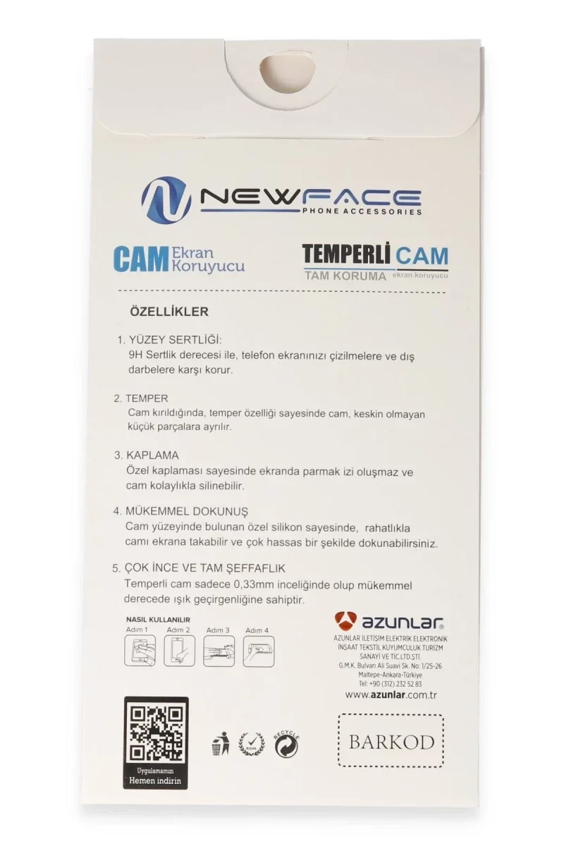 Samsung Galaxy A26 3D Antistatik Cam Ekran Koruyucu görsel 3