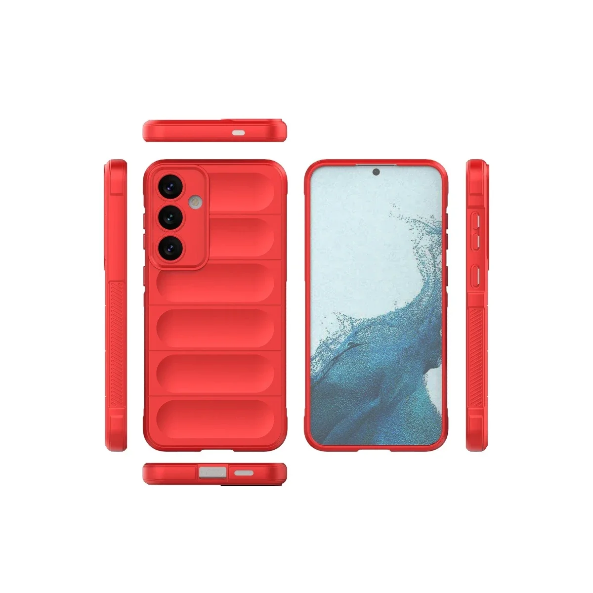 Samsung Galaxy S24 Kılıf Optimum Silikon - Kırmızı görsel 2