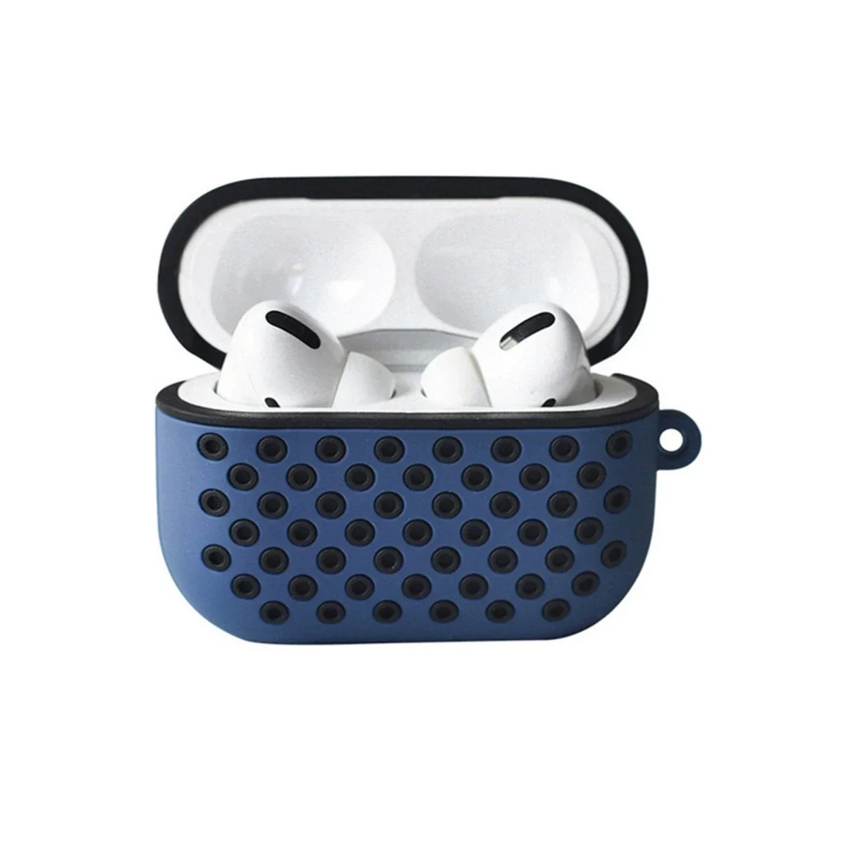 Apple Airpods Pro 2 (2.nesil) Spor Delikli Kılıf - Lacivert-Siyah