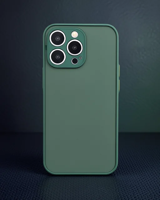 Apple İphone 13 Pro Max Kılıf Montreal Silikon Kapak - Yeşil