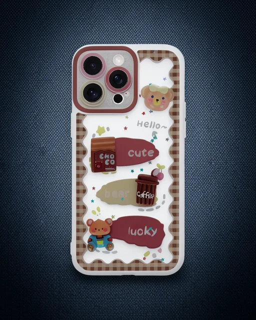 Apple İphone 14 Pro Max Kılıf Sweet Desenli Silikon Kapak - Şeffaf