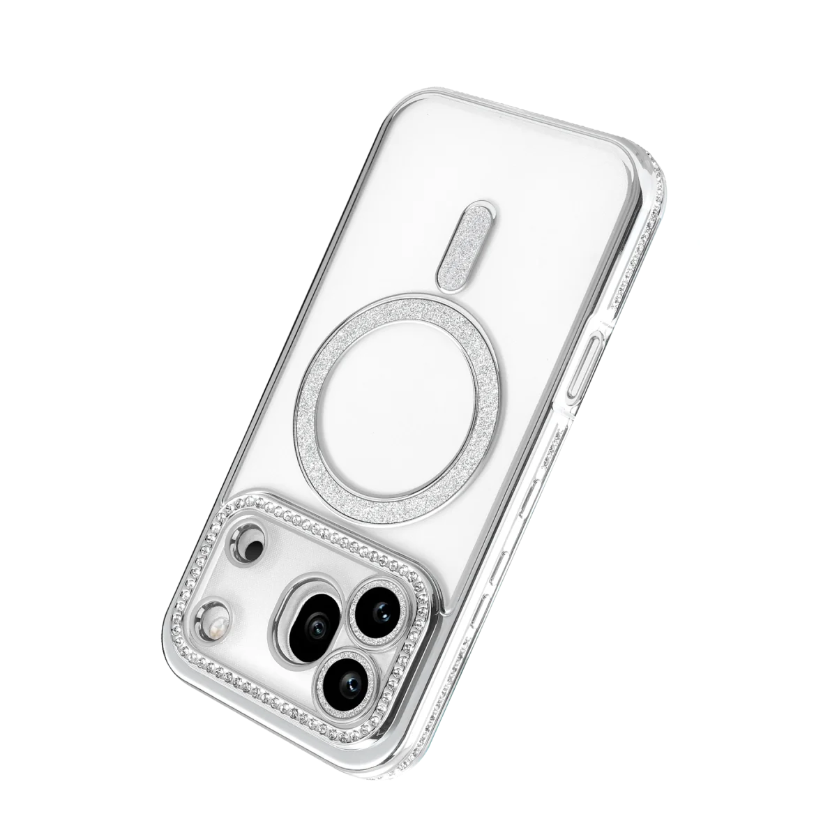 Huawei Honor 600 Pro Joke Simli Magneticsafe Kılıf - Gümüş görsel 3