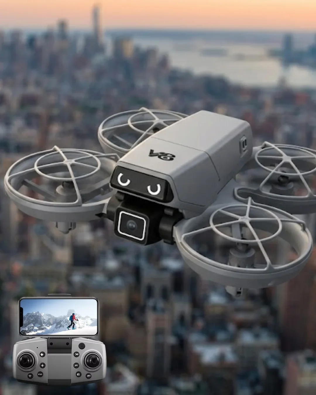 APP Kontrollü Kameralı ni Drone Headless Mod Özellikli