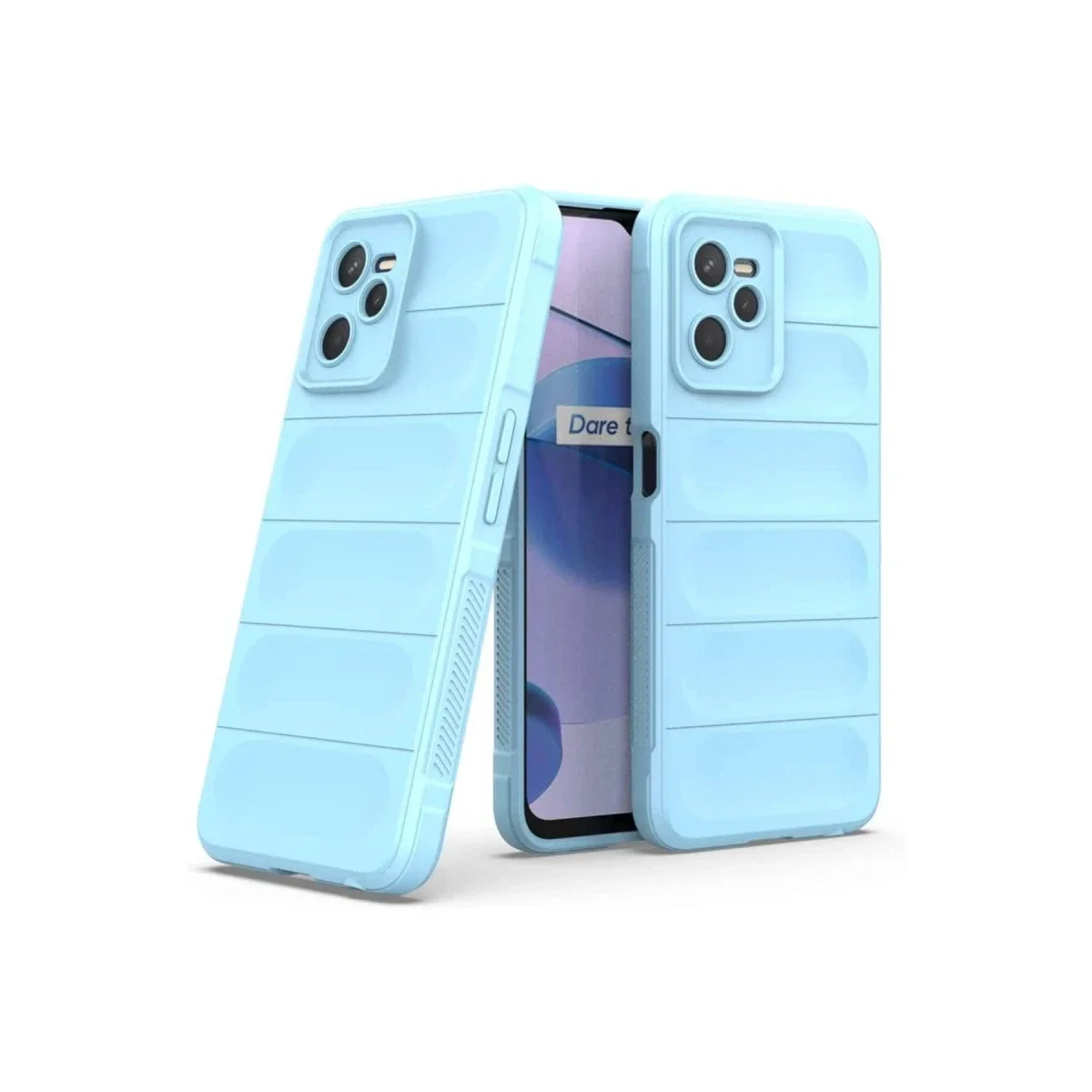 Realme C35 Kılıf Optimum Silikon - Sky Blue görsel 2