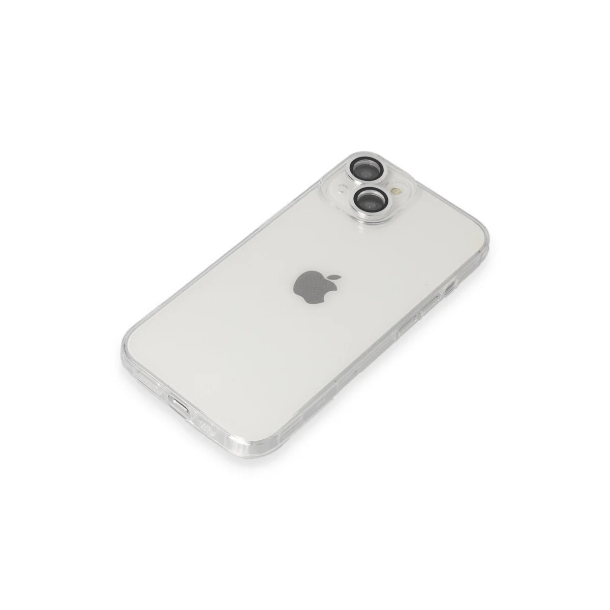 Apple İphone 14 Kılıf Luko Lens Silikon - Gümüş görsel 4