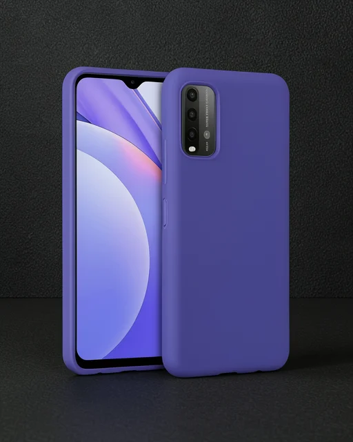 Xiaomi Redmi 9t Kılıf Nano İçi Kadife Silikon - Mor