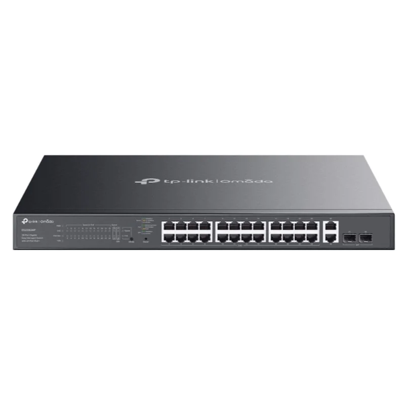 Omada ES228GMP 24 Port Gıgabıt+ 2XGB SFP+2XGB RJ45 Uplınk Cloud L2 Yönetilebilir 384W Poe Rackmount Swıtch