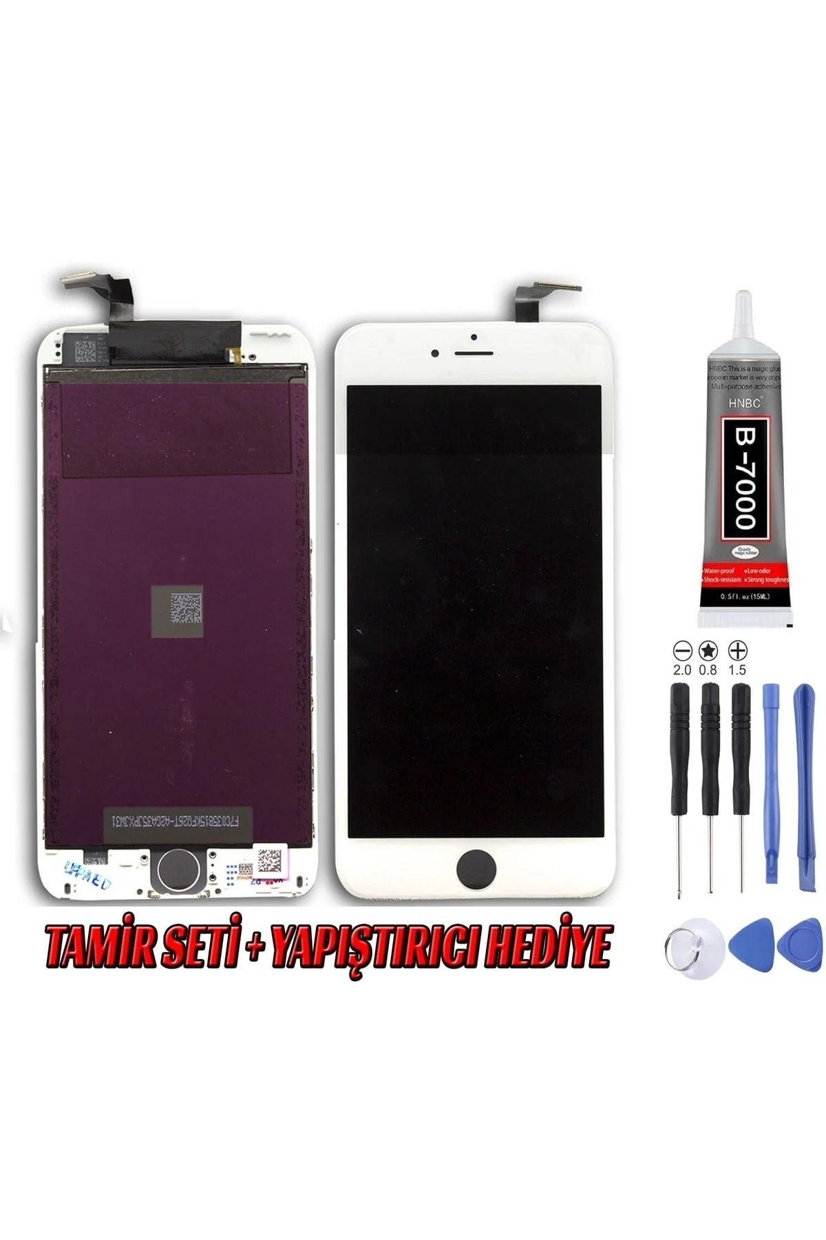 Iphone 6 Plus Lcd Ekran A Kalite Beyaz Montaj Kiti görsel 3