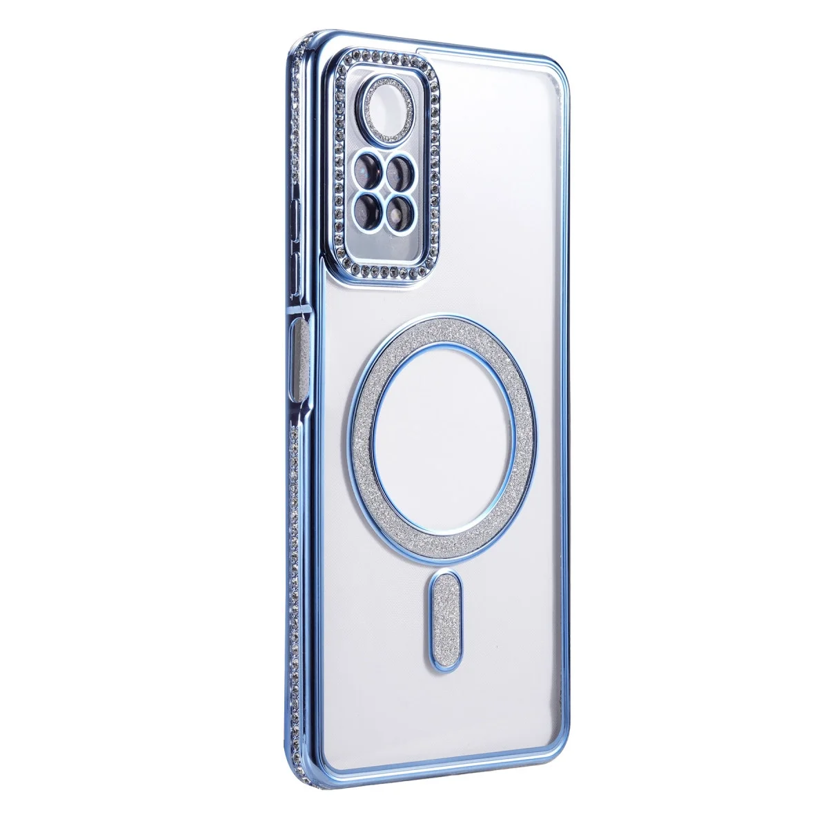 Xiao Red Note 12 Pro 4g Joke Simli Magneticsafe Kılıf - Mavi görsel 3