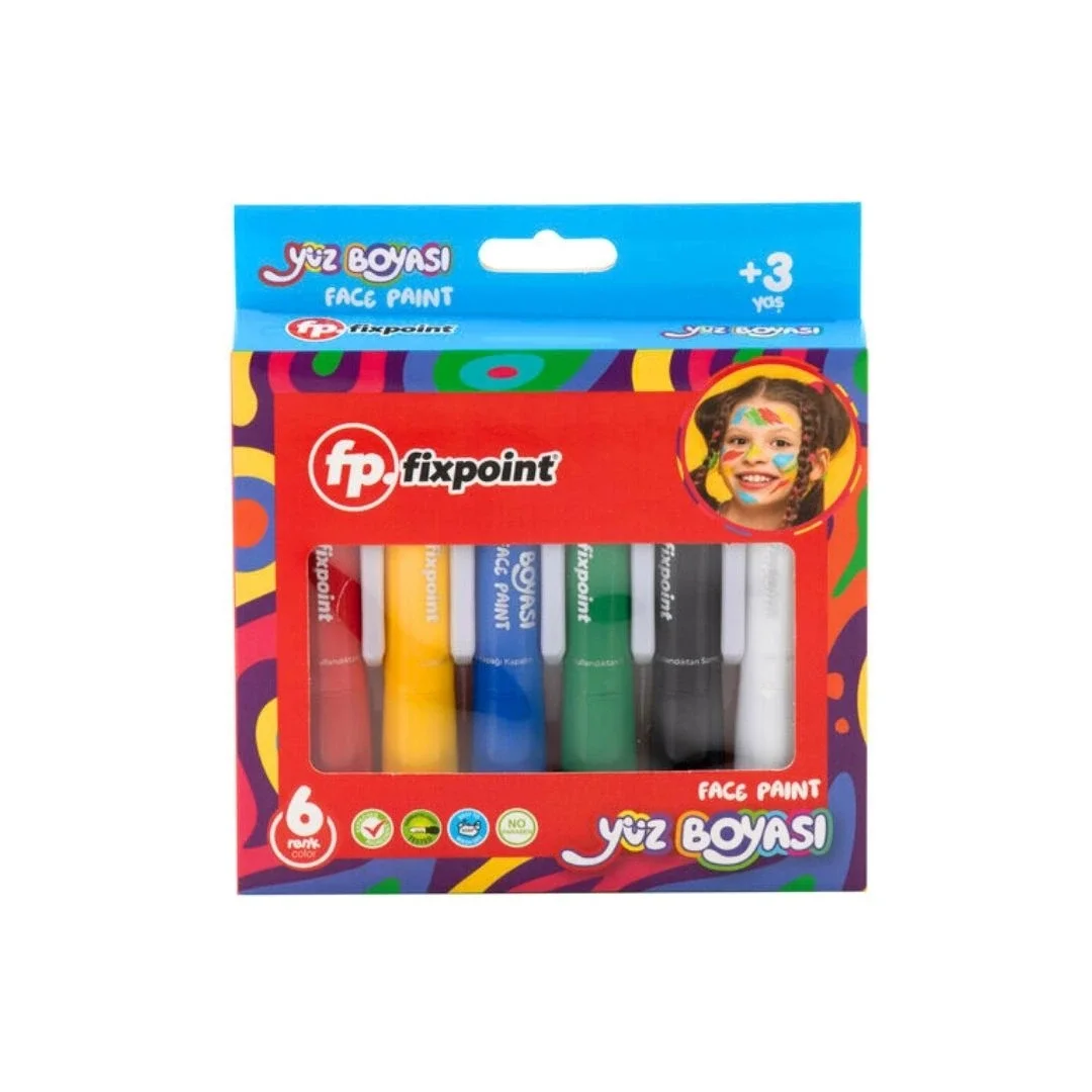 6 Renk Yüz Boyası