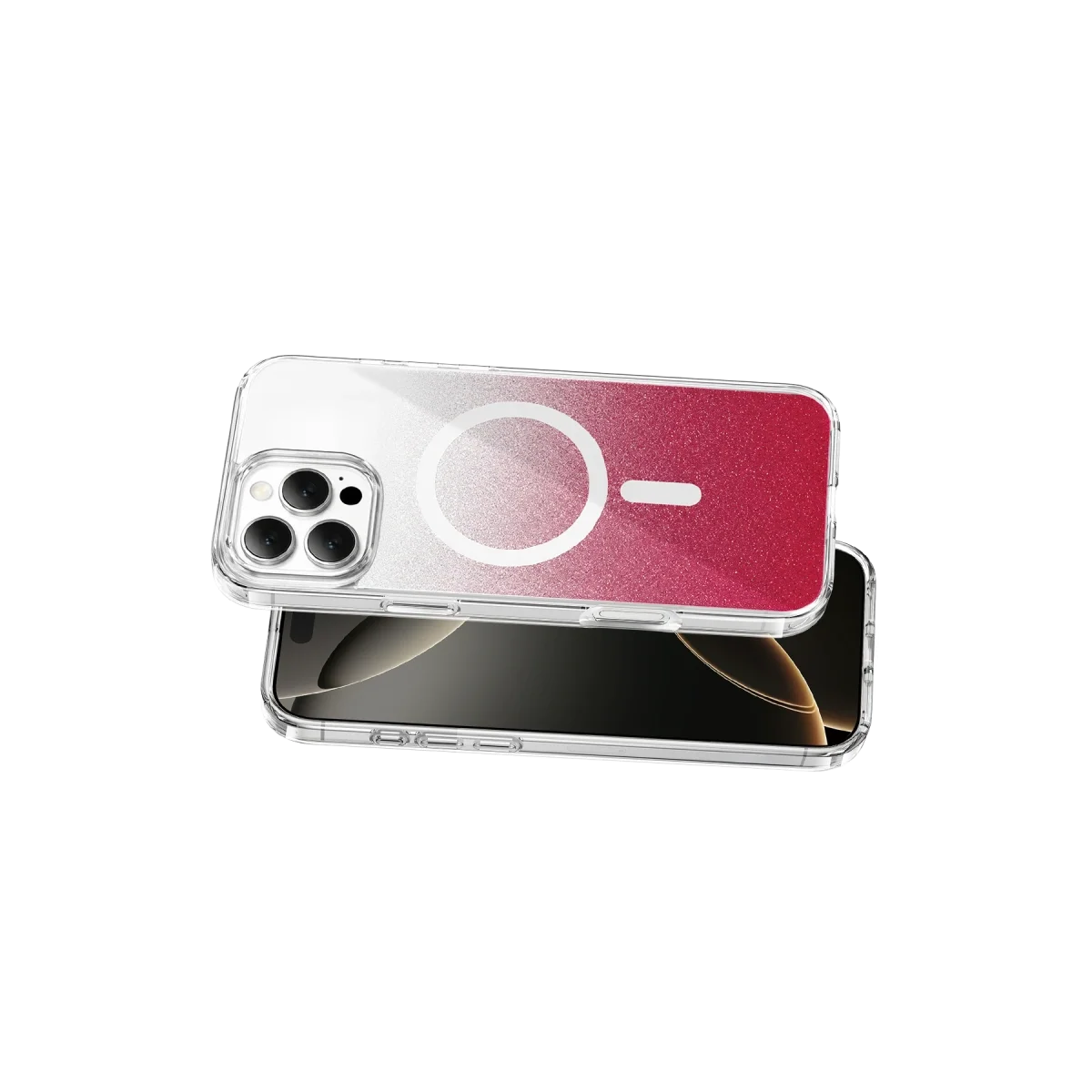 Onegif Apple İphone 16 Pro Max Sora Simli Magsafe Kapak - Kırmızı görsel 3