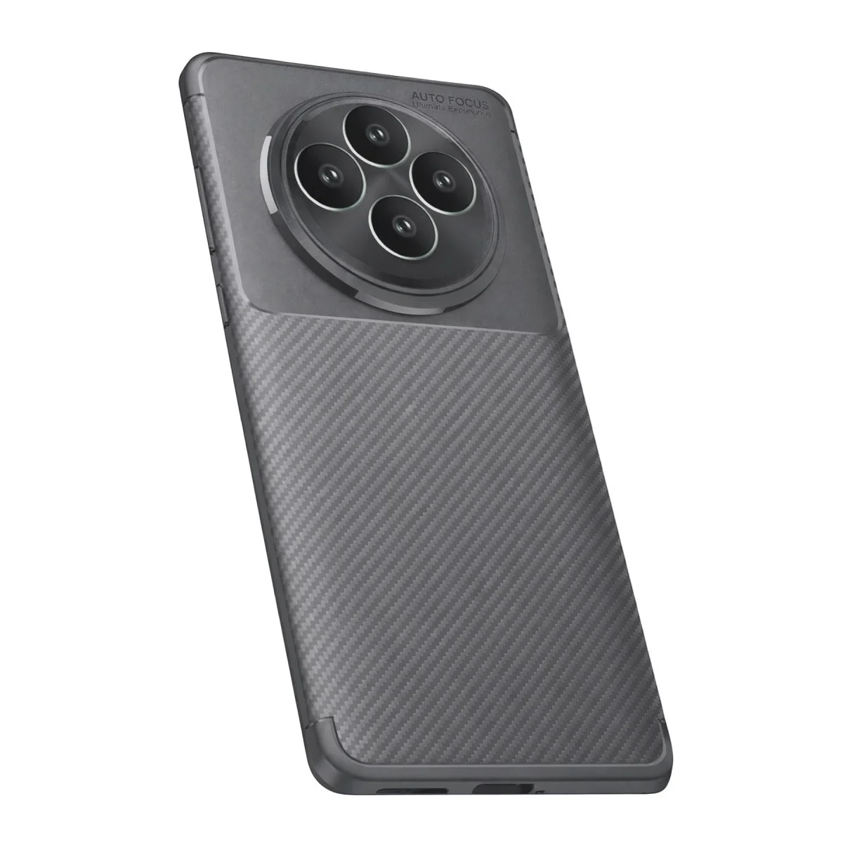 Oppo Reno 11 Fs Kılıf Auto Focus Karbon Kapak - Gri
