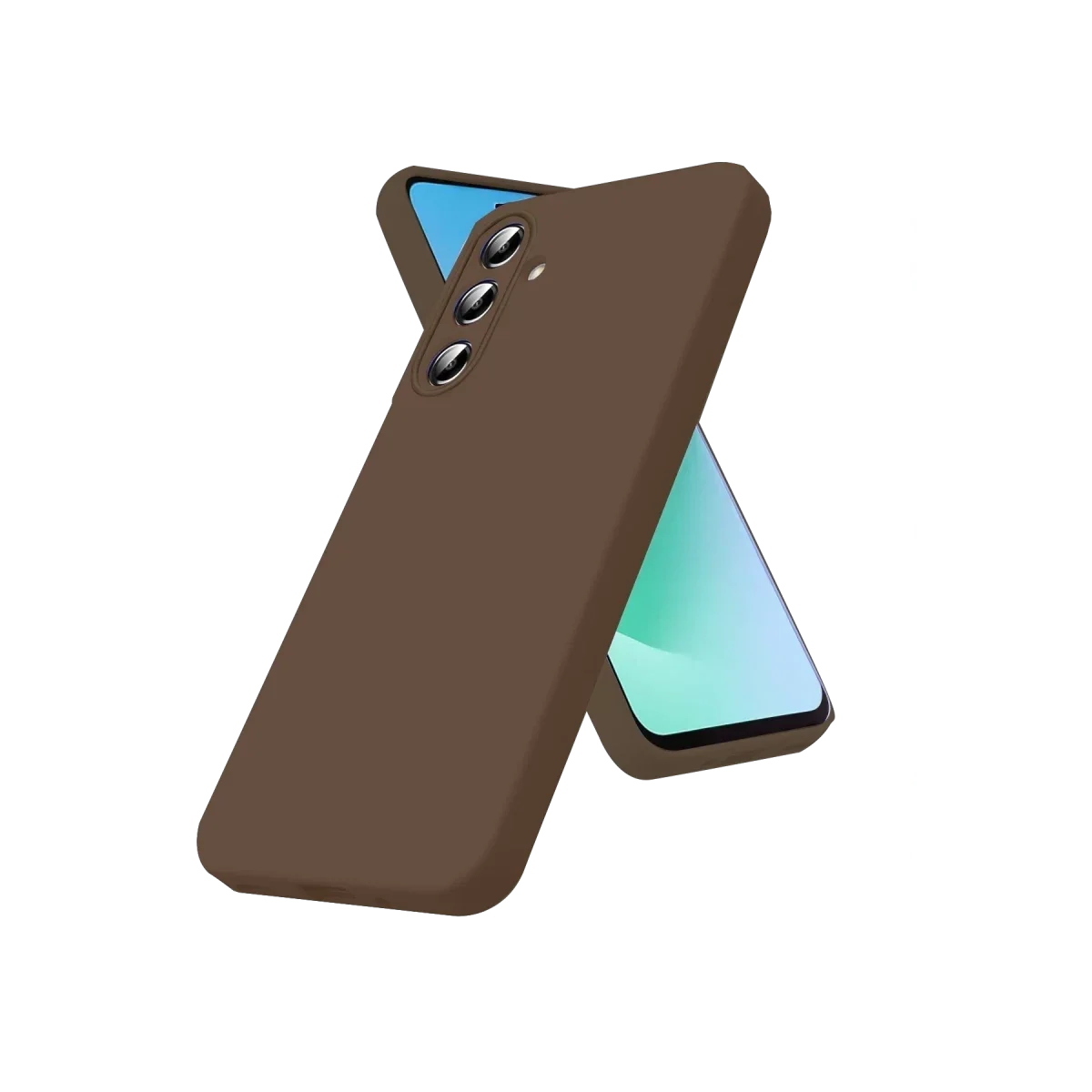 Samsung Galaxy A56 Kılıf First Silikon - Kahverengi görsel 2