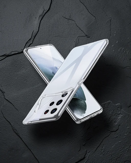 Samsung Galaxy S21 Ultra Kılıf Lüx Şeffaf Silikon