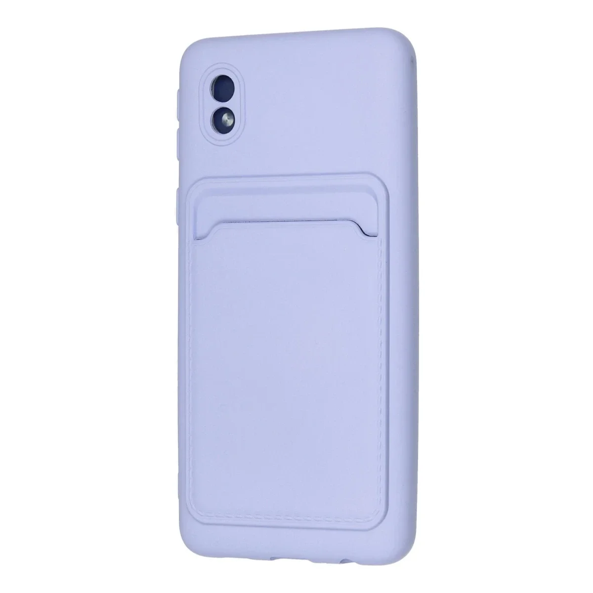Samsung Galaxy A01 Core Kılıf Kelvin Kartvizitli Silikon - Lila görsel 3