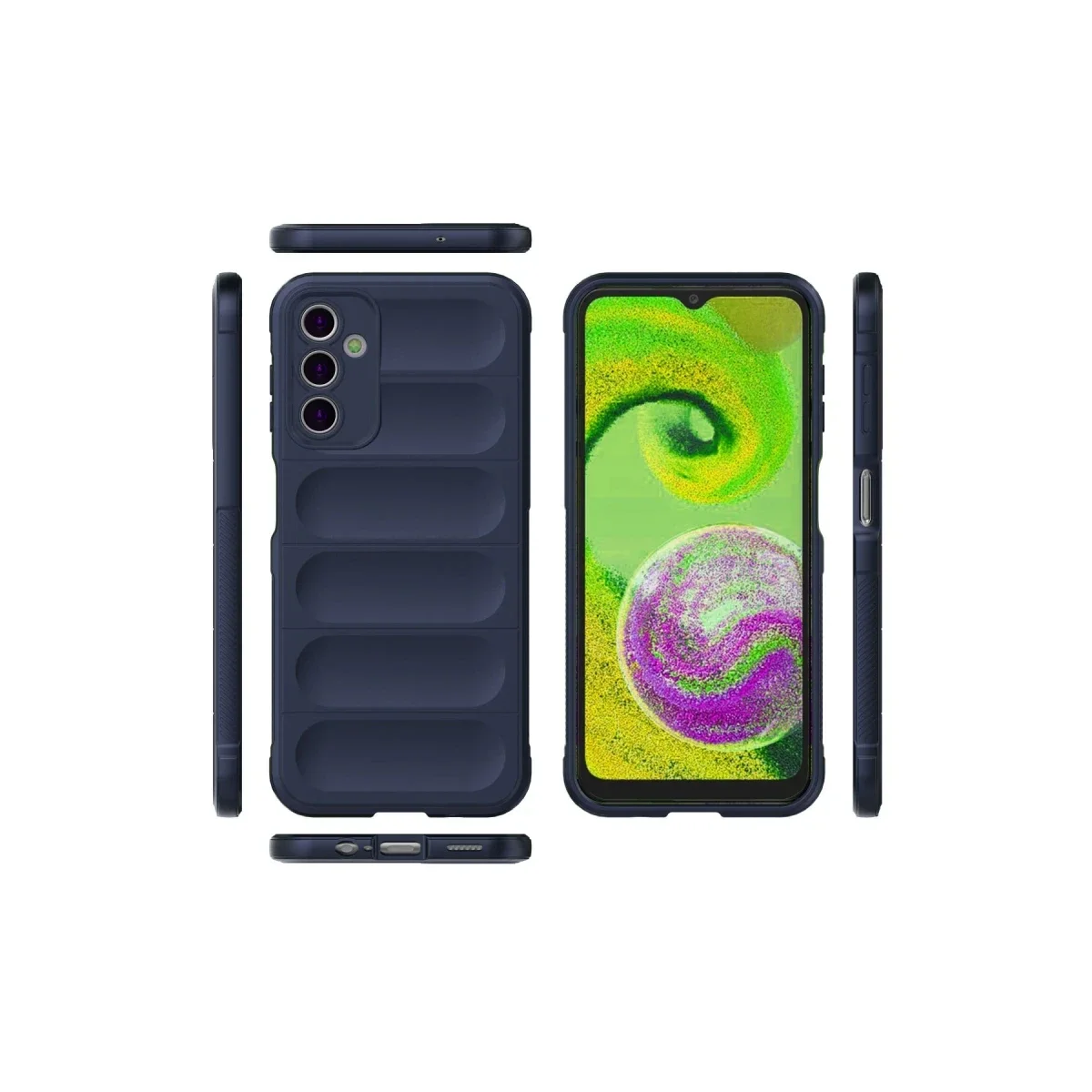 Samsung Galaxy A14 4G Kılıf Optimum Silikon - Lacivert görsel 3