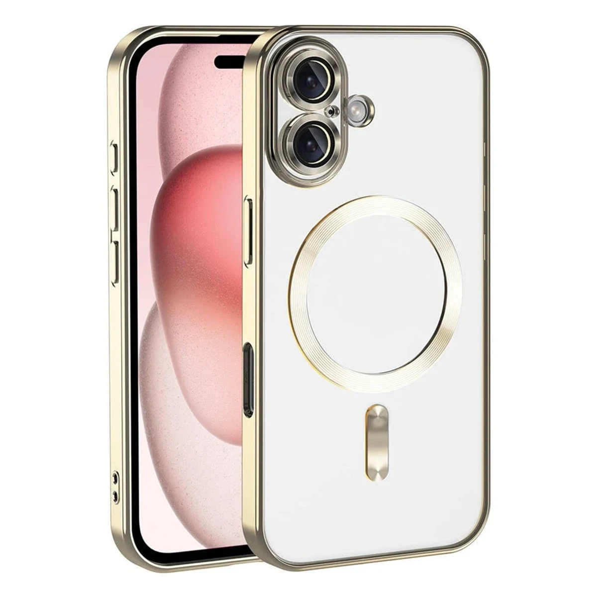 Apple iPhone 17 Kross Magneticsafe Kapak - Gold