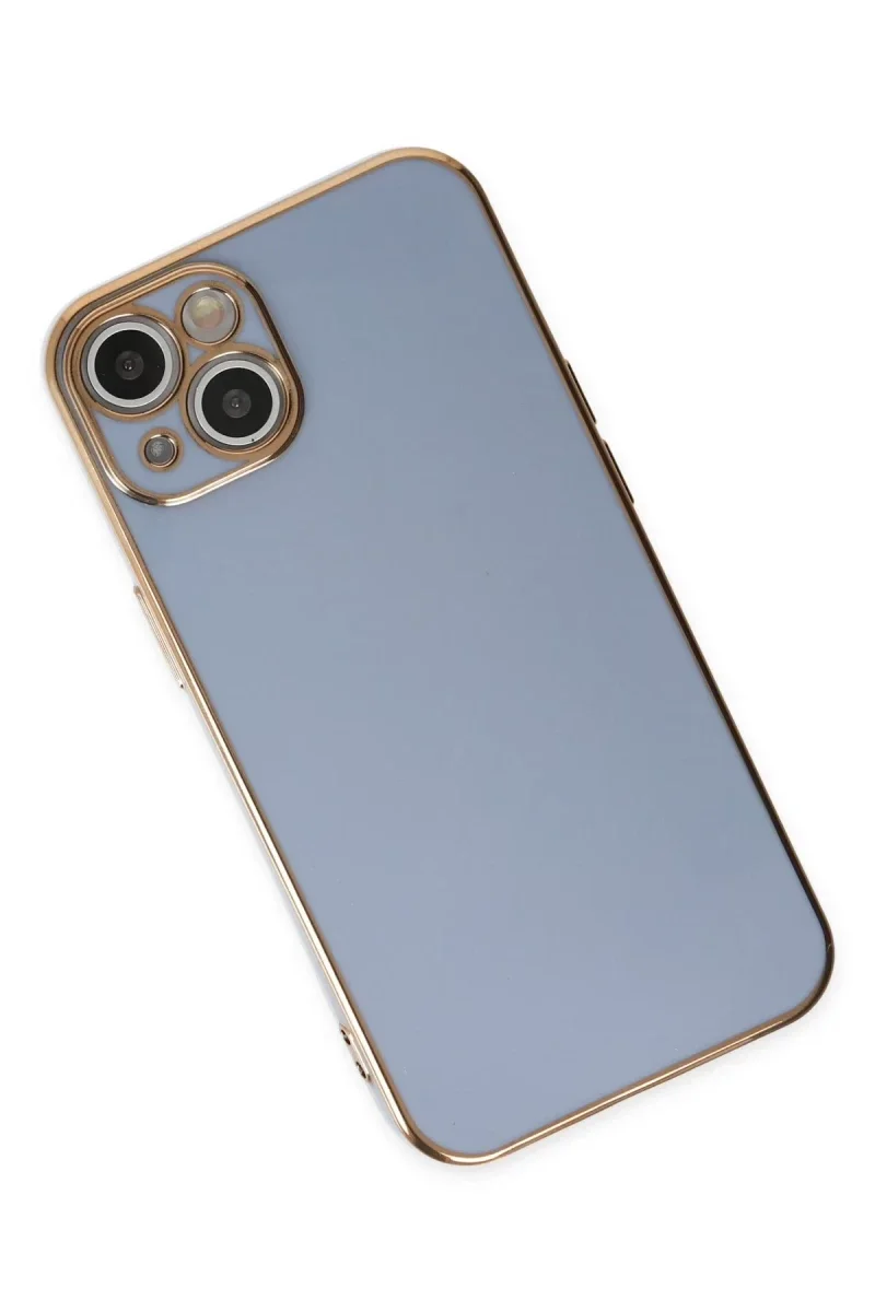 Apple iPhone 14 Kılıf Volet Silikon - Mavi görsel 3