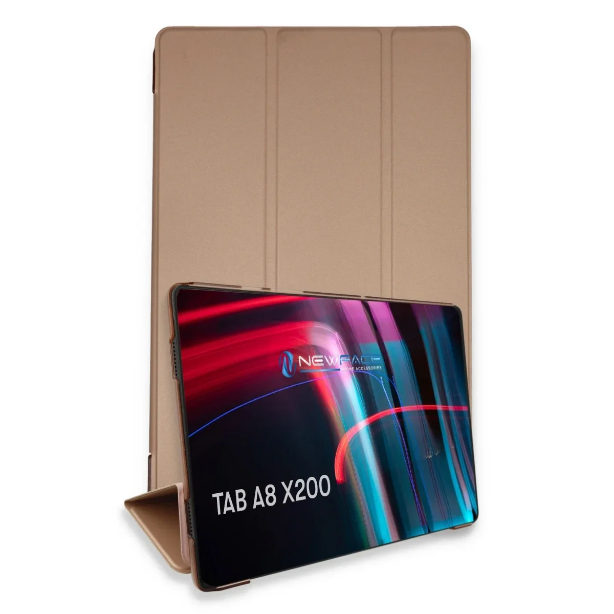 Samsung Galaxy X200 Tab A8 10.5 Kılıf Tablet Smart Kılıf - Rose Gold