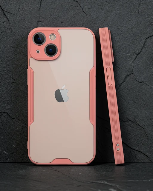 Apple İphone 14 Plus Kılıf Platin Silikon - Pembe