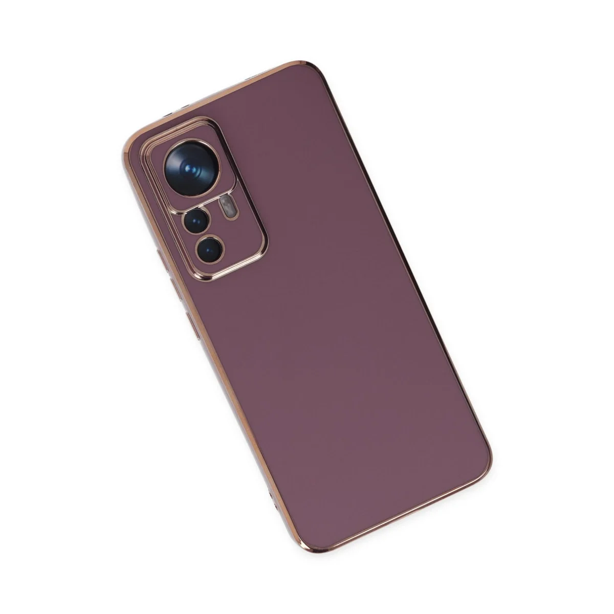 Xiaomi Mi 12t Pro Kılıf Volet Silikon - Mor görsel 3