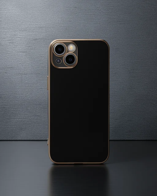 Apple İphone 15 Kılıf Volet Silikon - Siyah