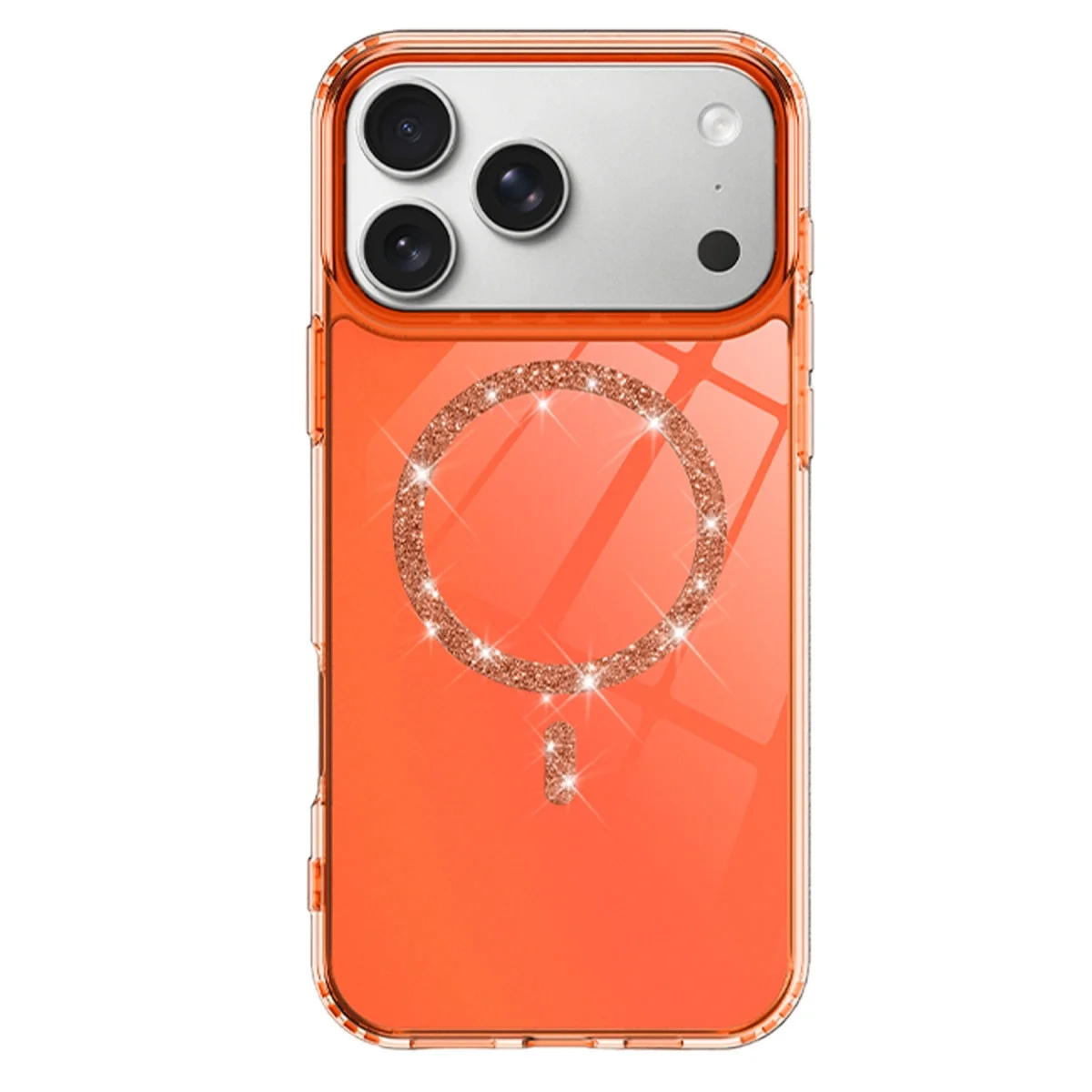 Apple İphone 17 Pro Live Diamond Magsafe Kapak - Turuncu görsel 2