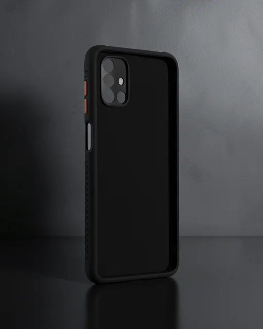 Samsung Galaxy M51 Kılıf Miami Şeffaf Silikon - Siyah