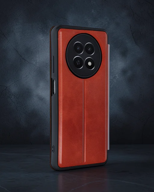 Realme 12 5g Kılıf Flip Cover - Kırmızı