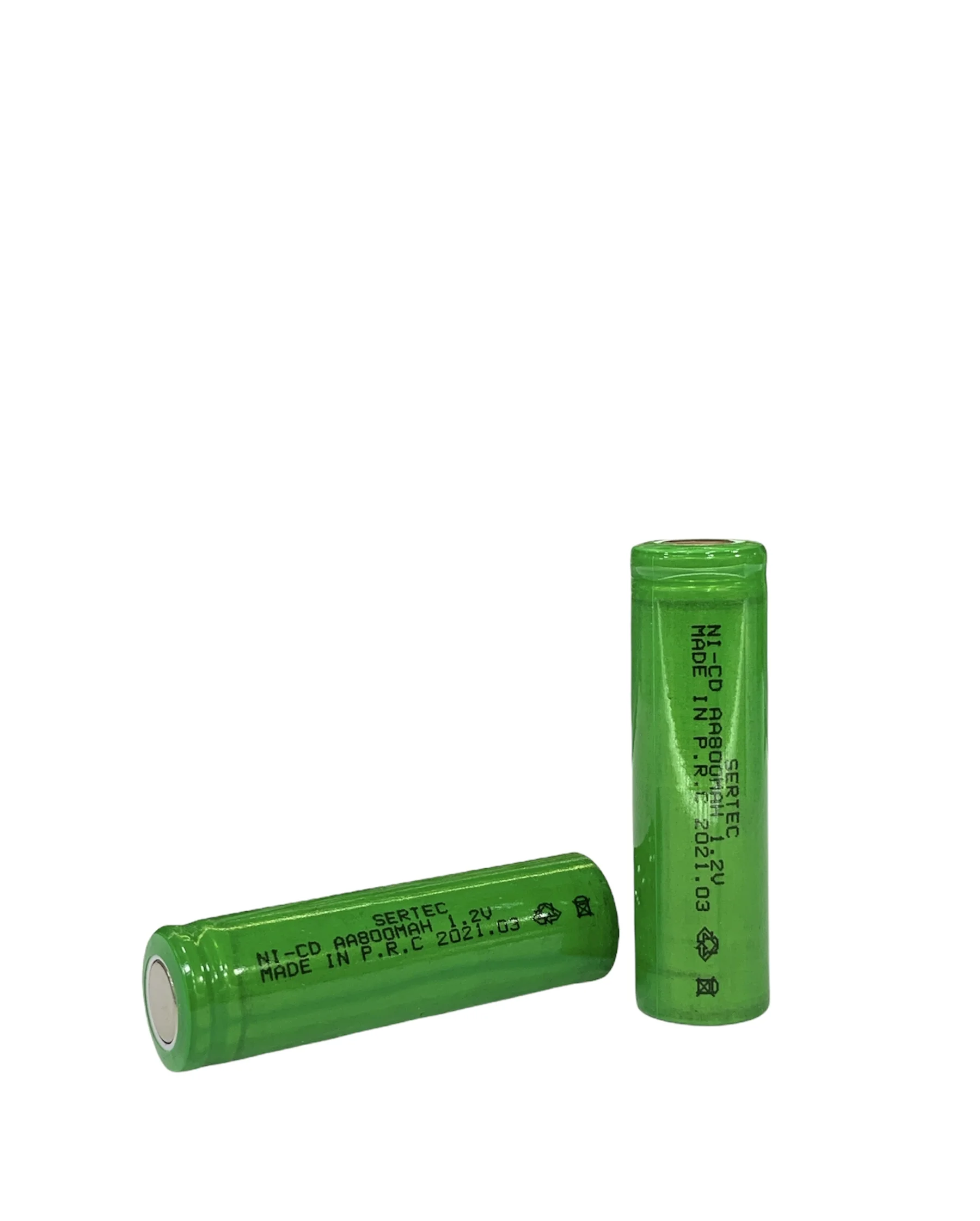 1.2V 800 Mah - AA - Ni-Cd Şarjlı Pil - (Başsız / Flat Head)