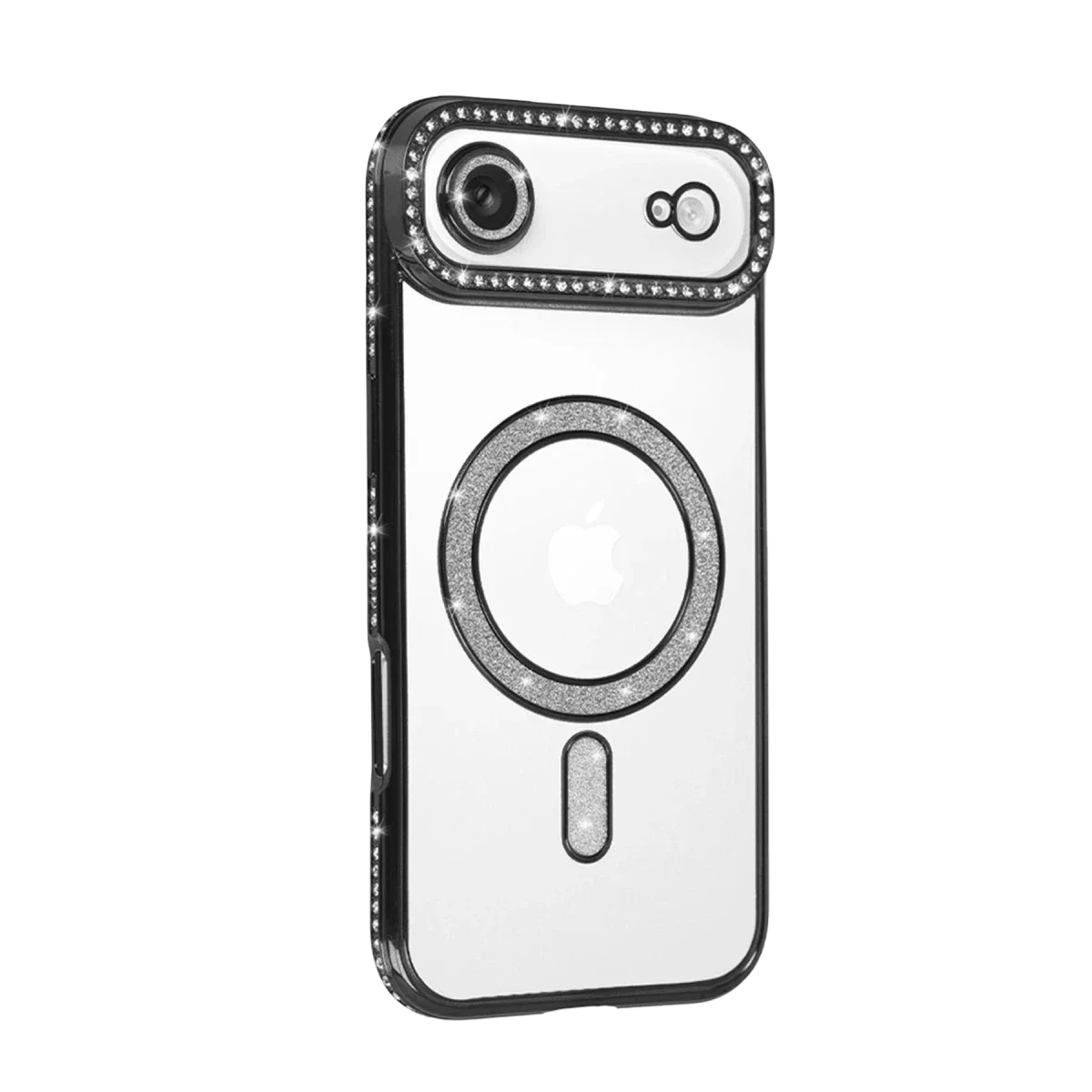 Apple iPhone 17 Air Joke Simli Magneticsafe Kılıf - Siyah görsel 2