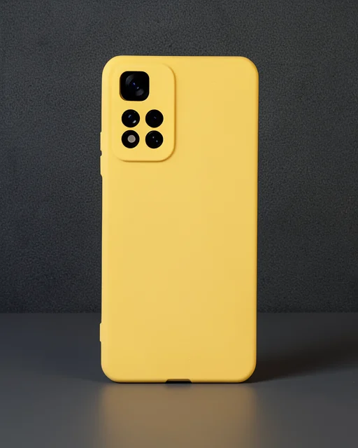 Xiaomi Redmi Note 11 Pro Plus 5g Kılıf Nano İçi Kadife Silikon - Sarı