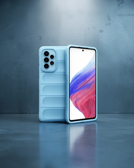 Samsung Galaxy A73 5g Kılıf Optimum Silikon - Sky Blue