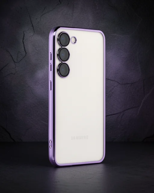 Samsung Galaxy S24 Plus Kılıf Razer Lensli Silikon - Mor