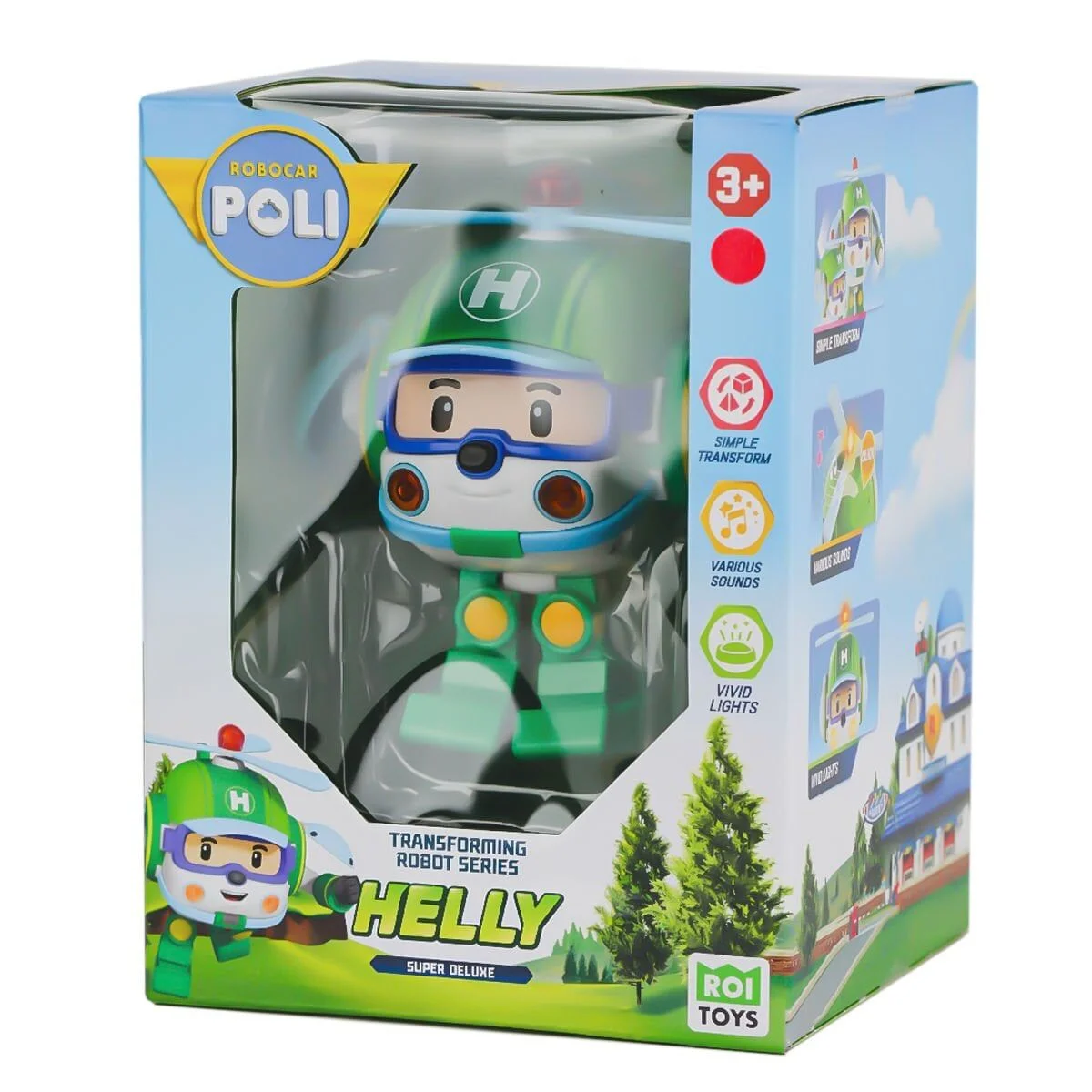 POLI MRT-688 Sesli ve Işıklı Robocar Poli Büyük Transforng Robot Helly -Necotoys