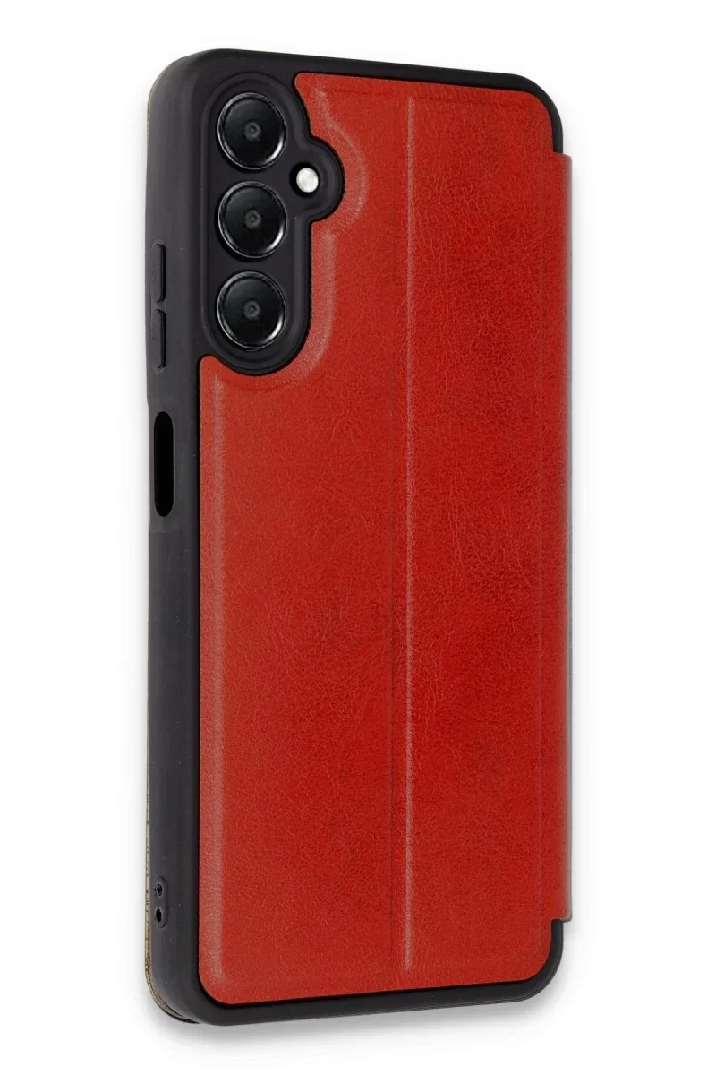 Samsung Galaxy A05S Kılıf Flip Cover - Kırmızı görsel 2