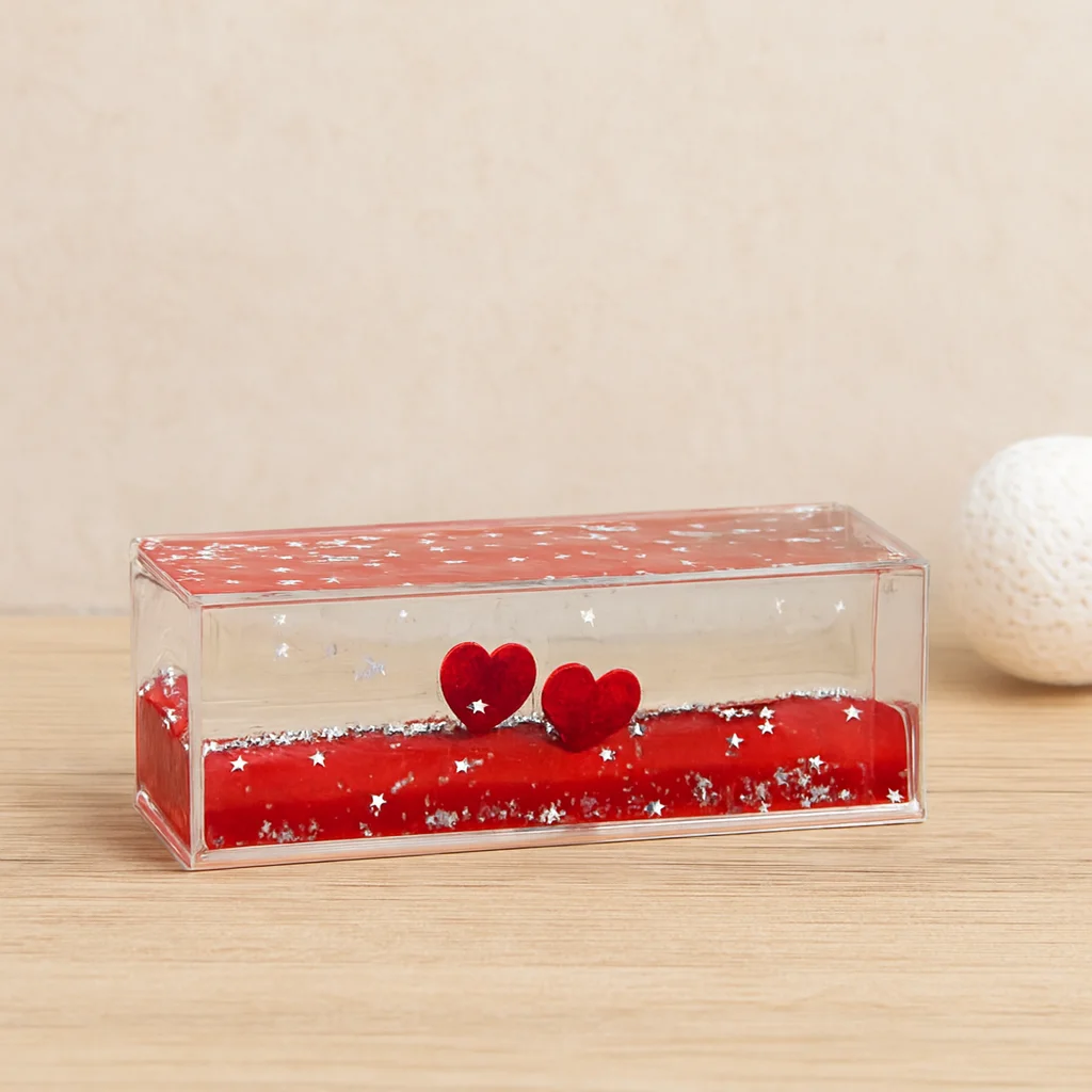 Yüzen Akvaryum Mıka Şişe Süsü 4.5x13 cm (Kırmızı)