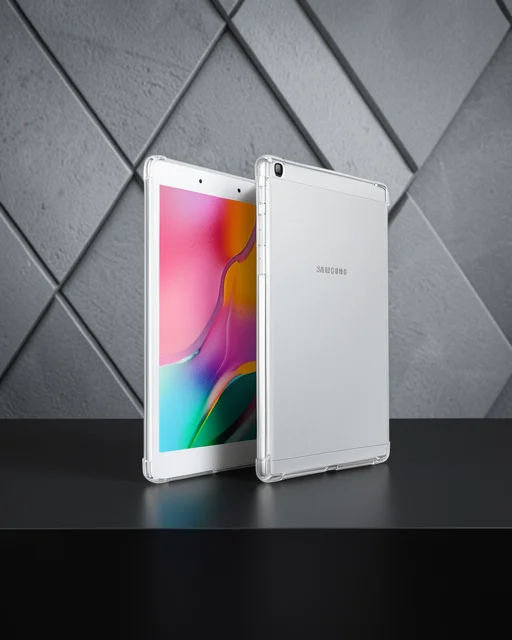 Samsung Galaxy T290 Tab A 8 Kılıf Anti Shock Tablet Silikon - Şeffaf