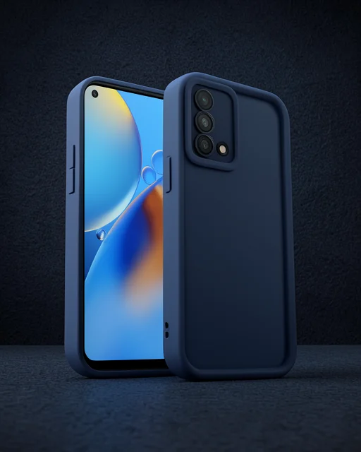 Oppo A74 4g Kılıf Viera Silikon - Lacivert