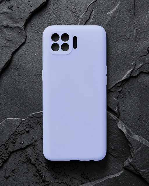 Oppo Reno 4 Lite Kılıf First Silikon - Lila