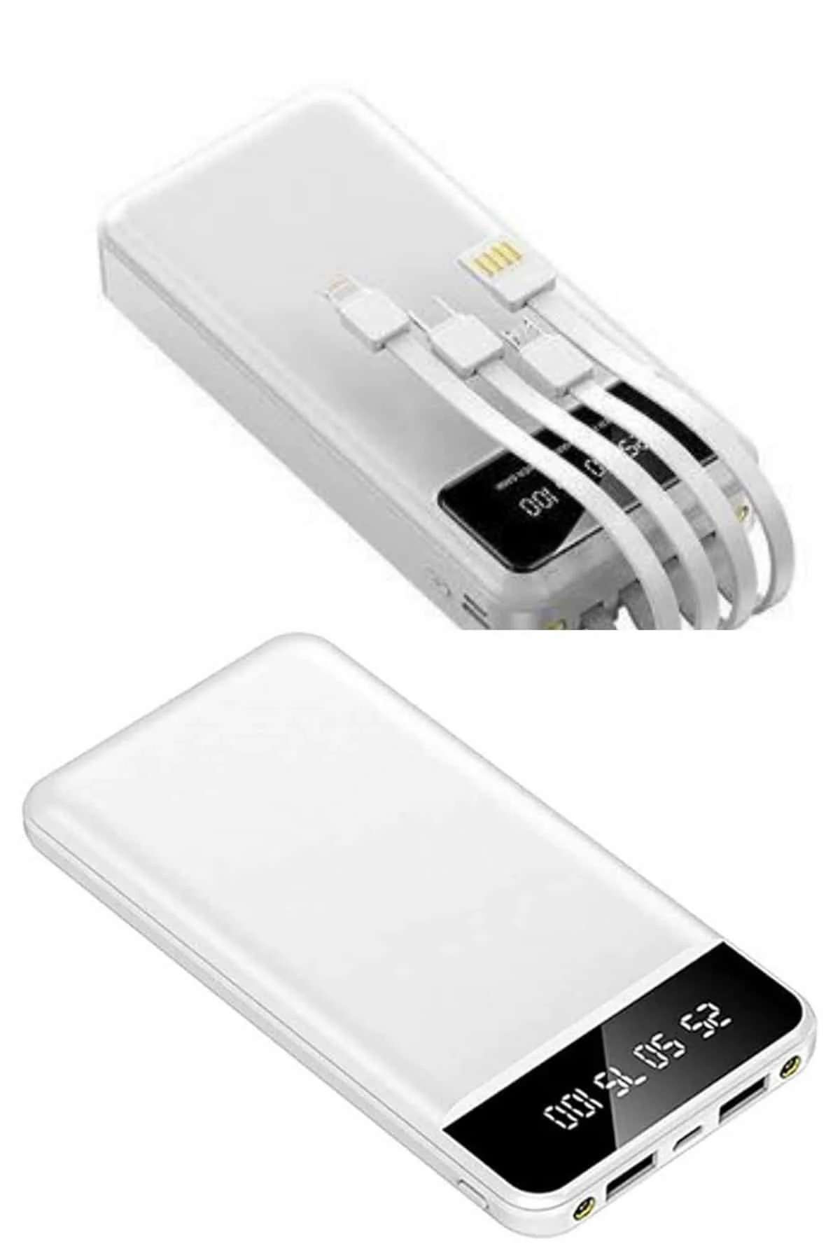 Powerbank Şarj Cihazı 4 Çıkışlı 20.000 MAH Powerbank Kompakt Yüksek Kapasiteli Hızlı Şarj görsel 5