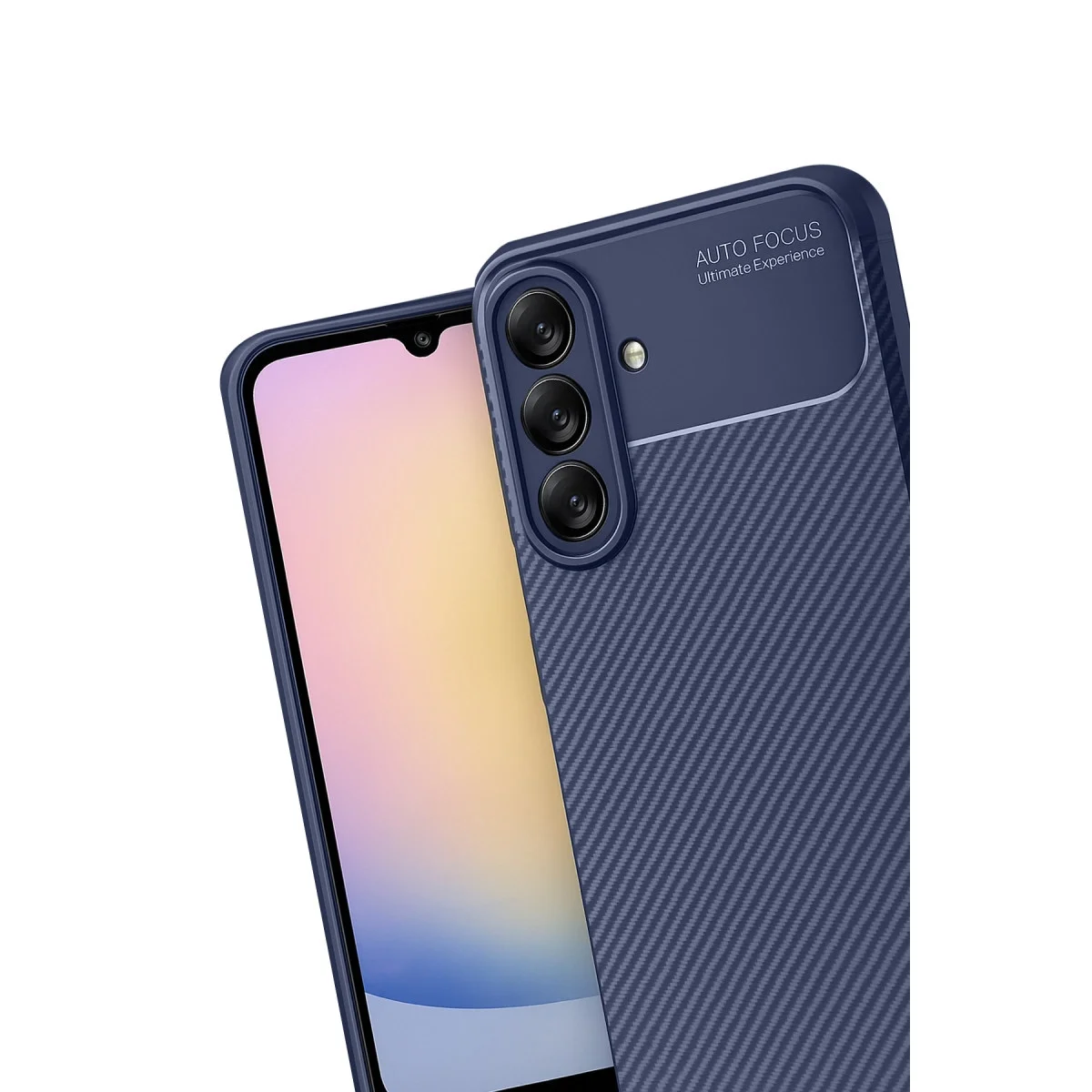 Samsung Galaxy A17 5g Auto Focus Karbon Kapak - Lacivert görsel 3