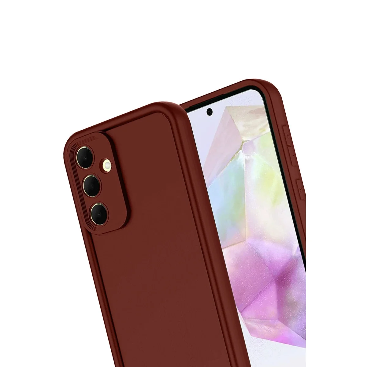 Samsung Galaxy A17 5g Viera Silikon - Bordo görsel 3