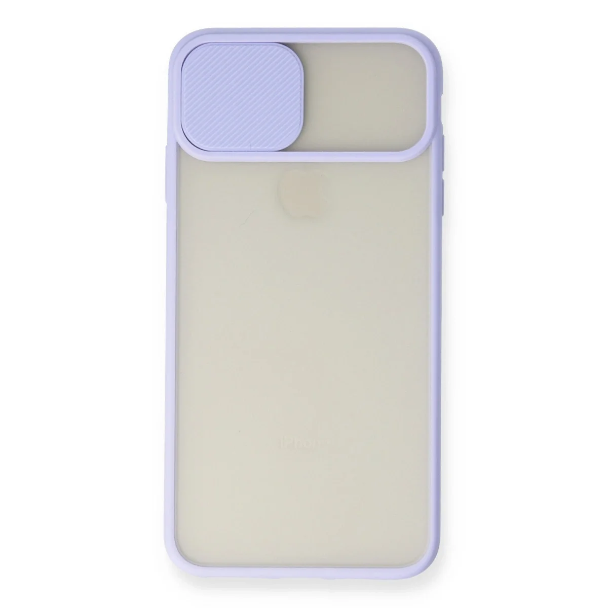 Apple İphone Xs Max Kılıf Palm Buzlu Kamera Sürgülü Silikon - Lila görsel 2