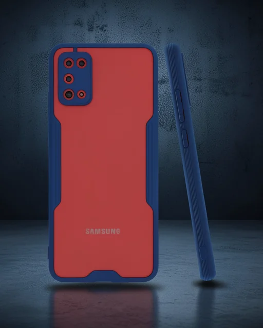 Samsung Galaxy A02s Kılıf Platin Silikon - Lacivert