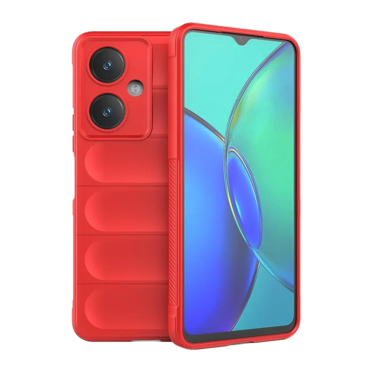 Vivo Y27 Kılıf Optimum Silikon - Kırmızı görsel 2