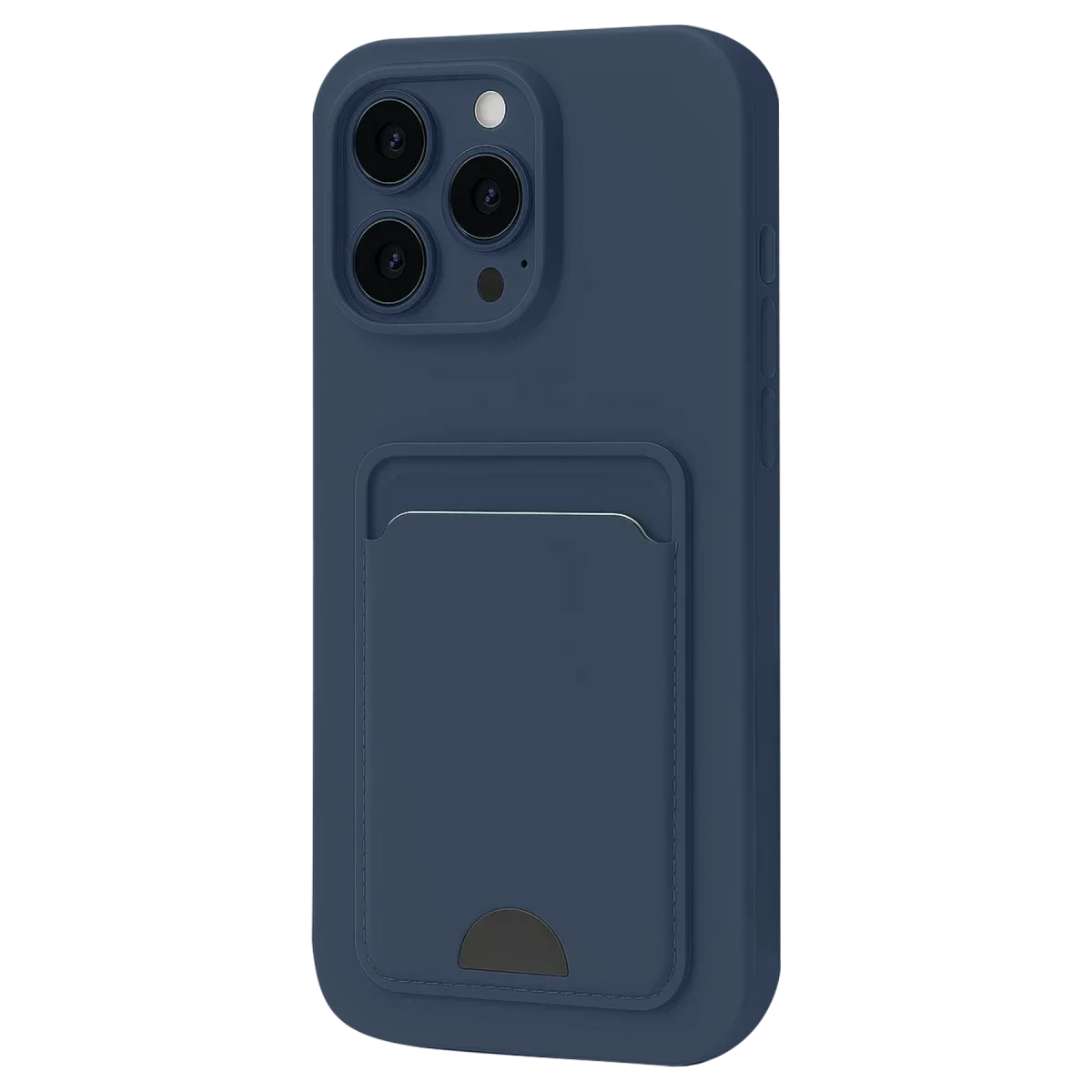 Apple iPhone 16 Pro Max Kılıf Kelvin Kartvizitli Silikon - Lacivert