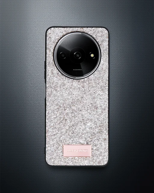 Onegif Xiaomi Redmi A3 4g Bright Simli Kapak - Gold